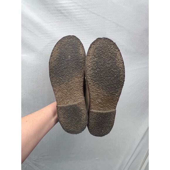 J Crew Crewcuts leather suede boots ' 1990 MacAlister in camel: Big Kid size K5 - Picture 6 of 12